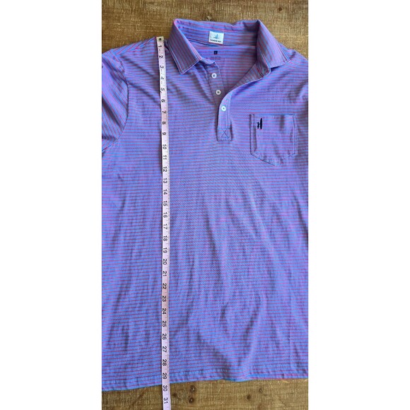 Johnnie-O hanging out striped mens polo size large 100% cotton - Picture 6 of 9